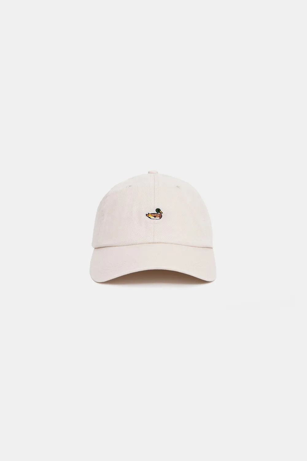 Edmmond Studios Duck Cap Plain Beige casquette beige brodée