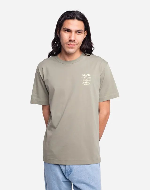OLOW Better Together t-shirt oversize argile