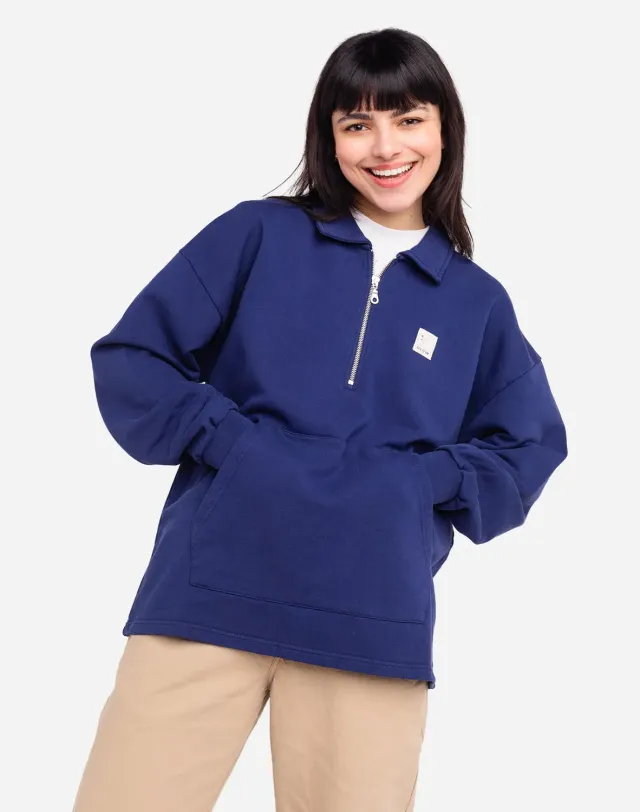 OLOW Manso Pomba sweat bleu outremer bio