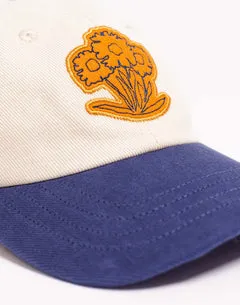 Olow Carmina casquette six panels écru broderie