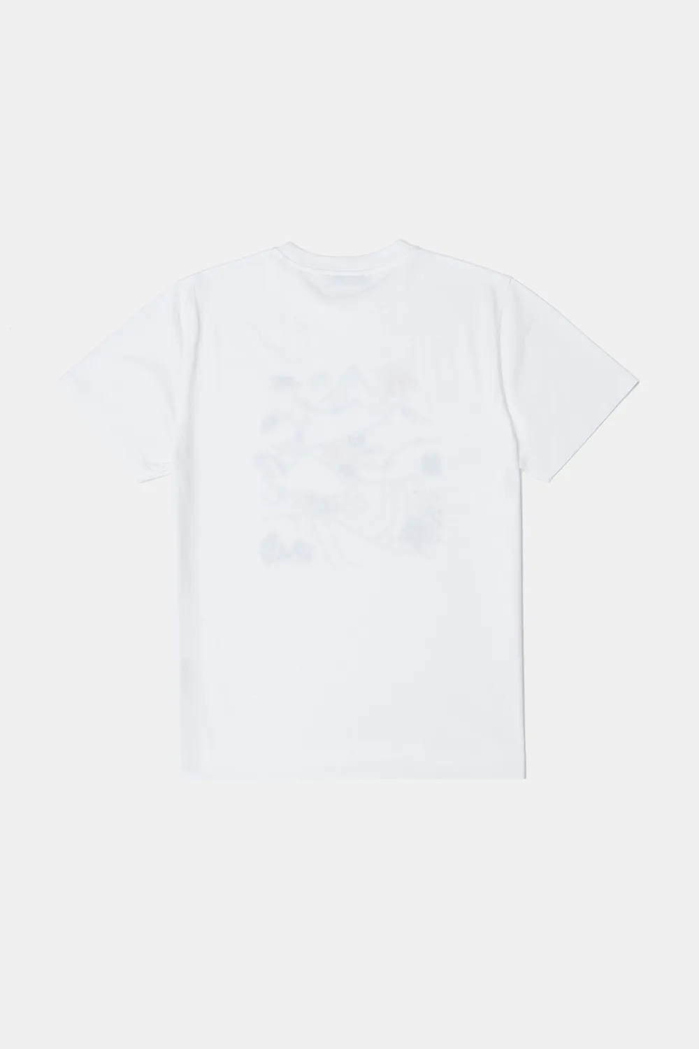 Edmmond Studios Outdoors t-shirt blanc brodé montagne