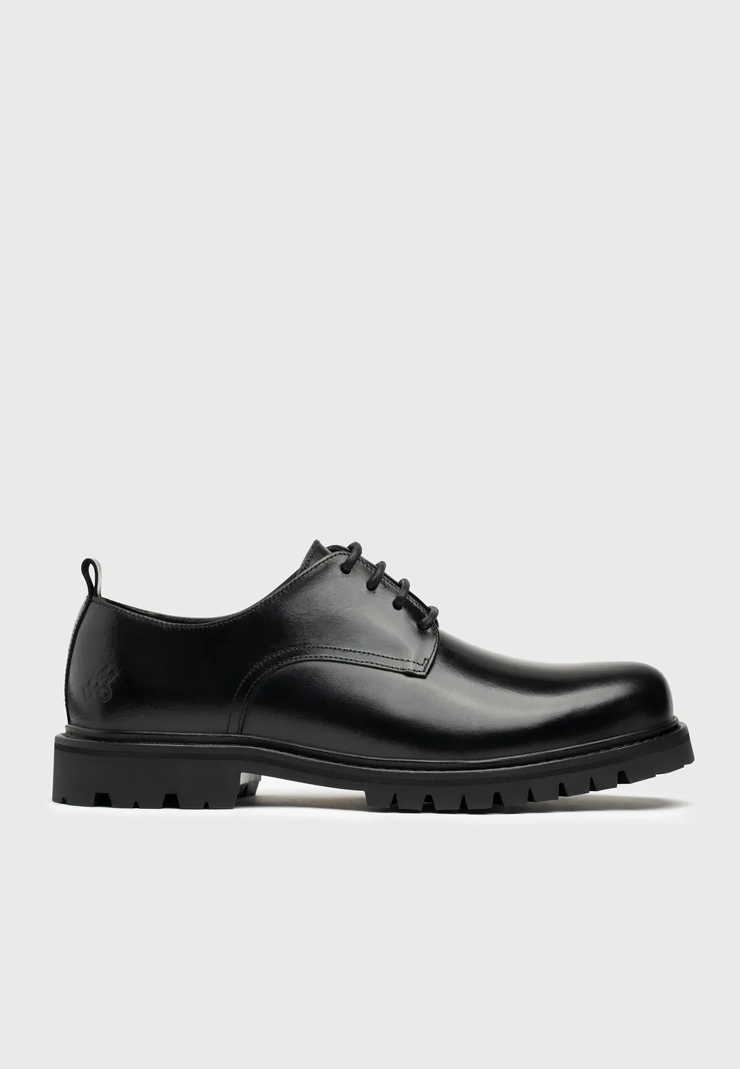 Loom Les derbies chaussures cuir noir semelle Vibram
