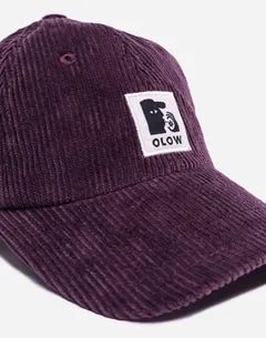 OLOW Stanton casquette prune velours coton