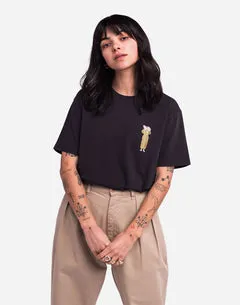 Olow Lamb t-shirt noir carbone coton bio