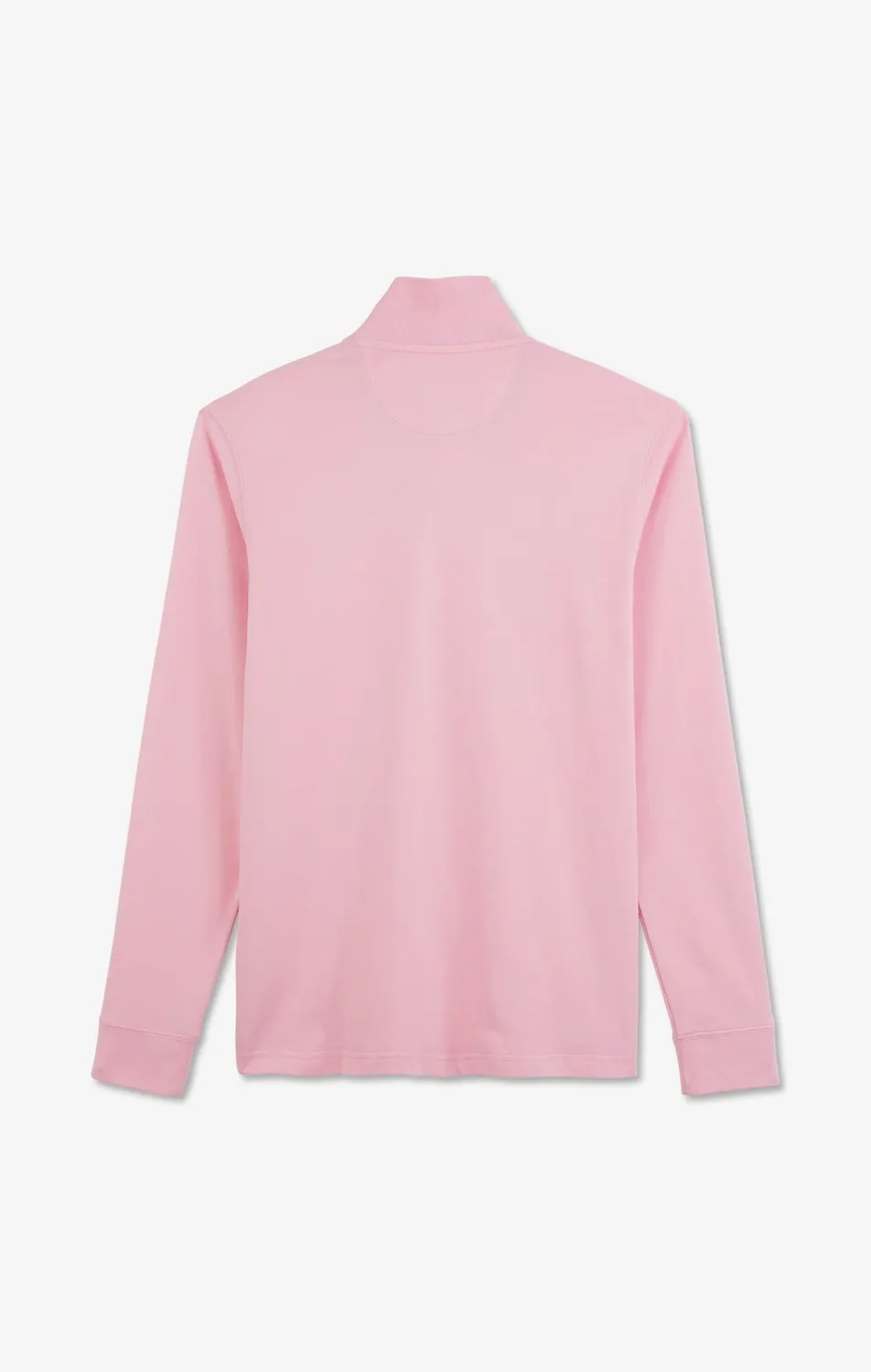 Eden Park polo manches longues homme rose piqué coton