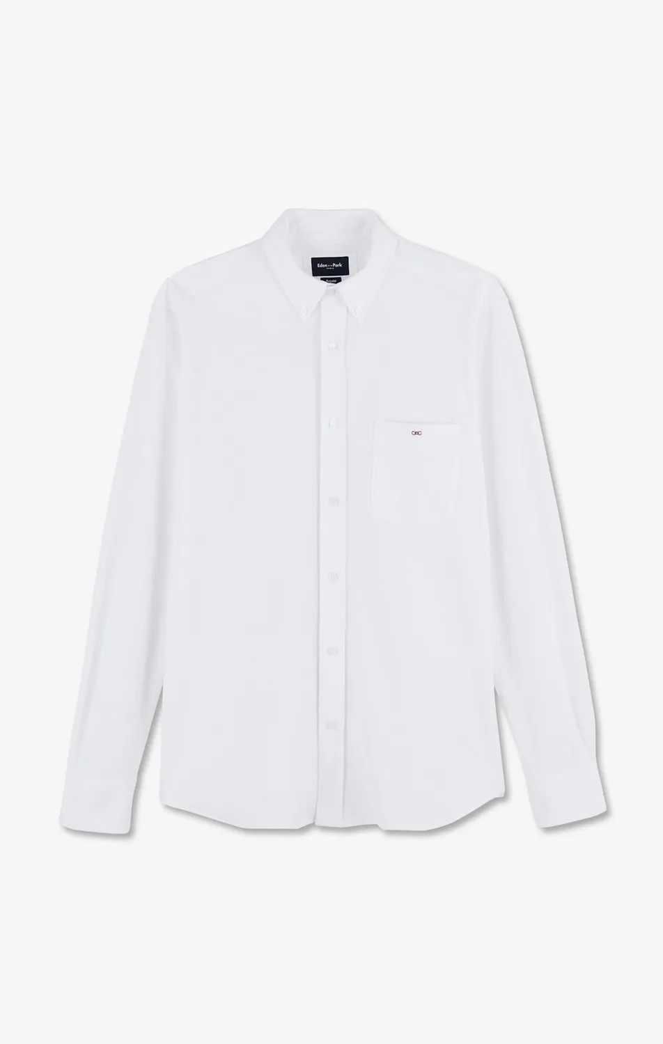 Eden Park chemise coton pinpoint blanc regular homme