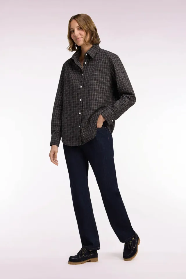 Eden Park Jean denim brut femme coupe regular mid-rise