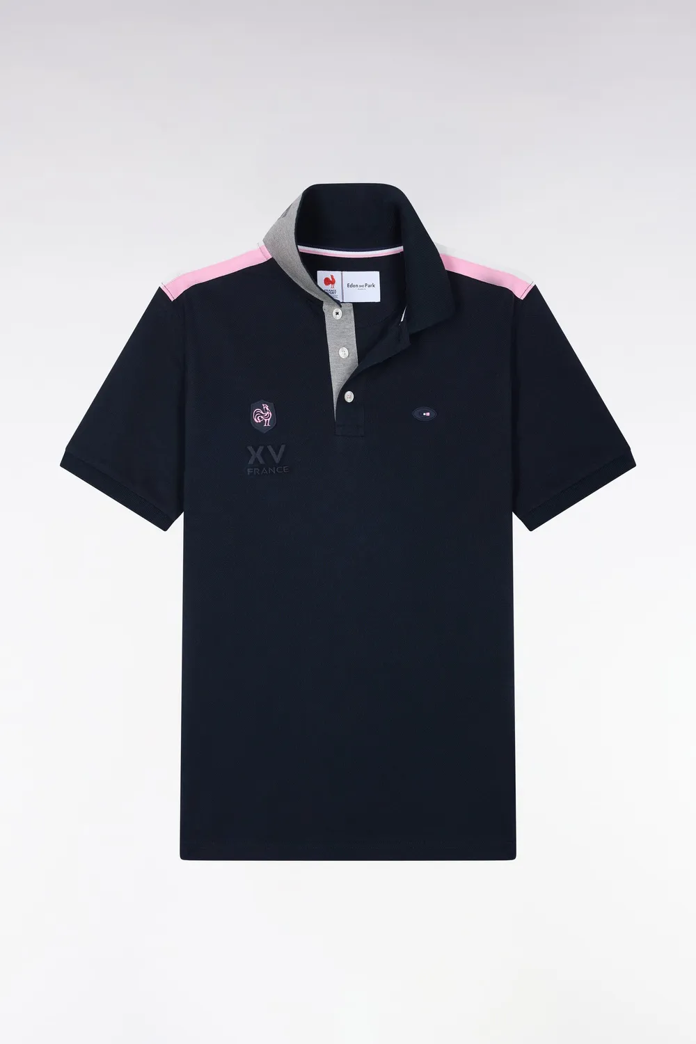 Eden Park XV de France polo coton marine homme