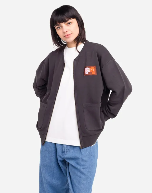 OLOW Kigo Kiss sweat zippé noir coton bio