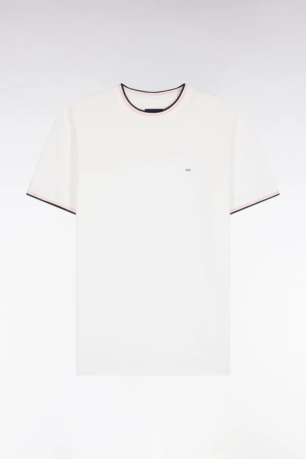 Eden Park Legend Rugby t-shirt écru rayé coupe droite