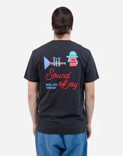 OLOW Fanfare t-shirt noir coton bio