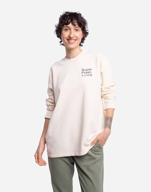 OLOW Super Fresh sweat ivoire coton bio