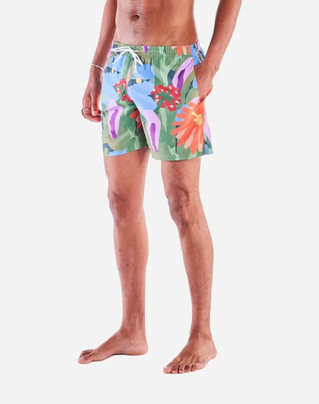 OLOW Wildflowers short de bain multicolore recycle