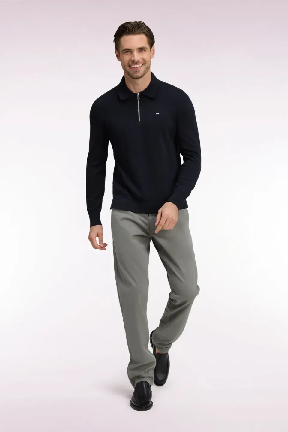 Eden Park Legend Rugby chino kaki clair gabardine stretch