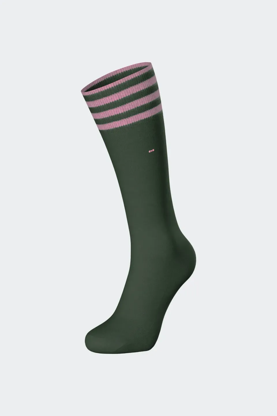 Eden Park chaussettes coton vert rayé paire