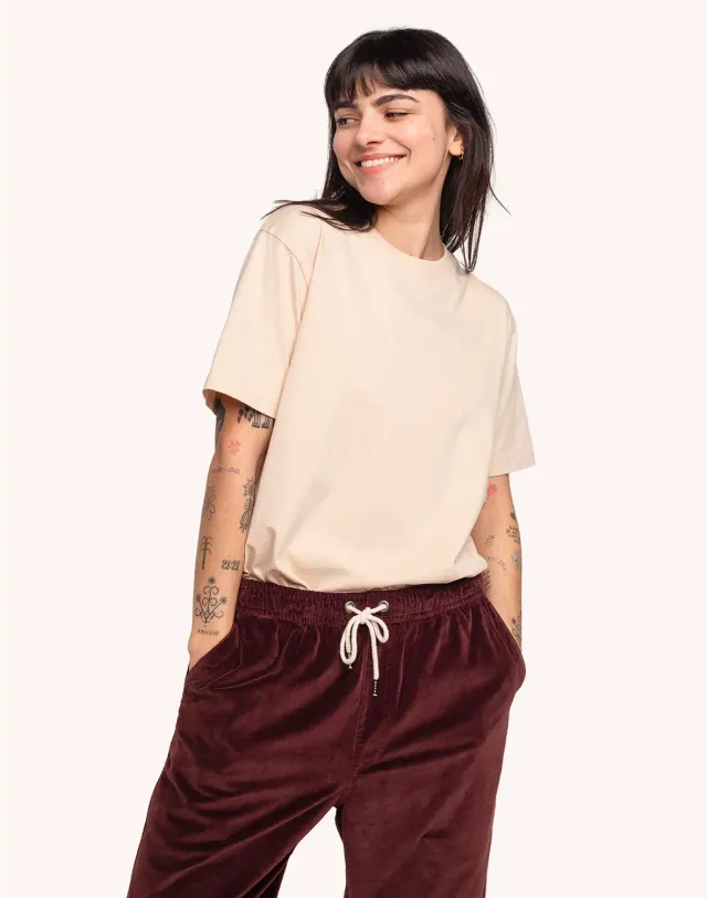 OLOW Basico t-shirt creme coton bio