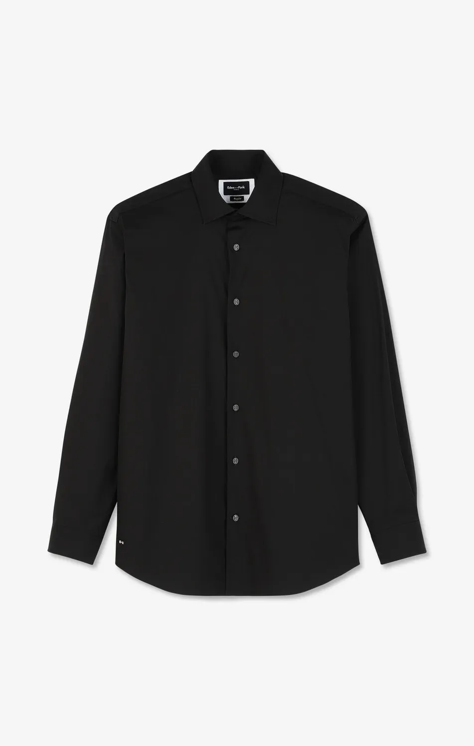 Eden Park chemise noire popeline stretch regular
