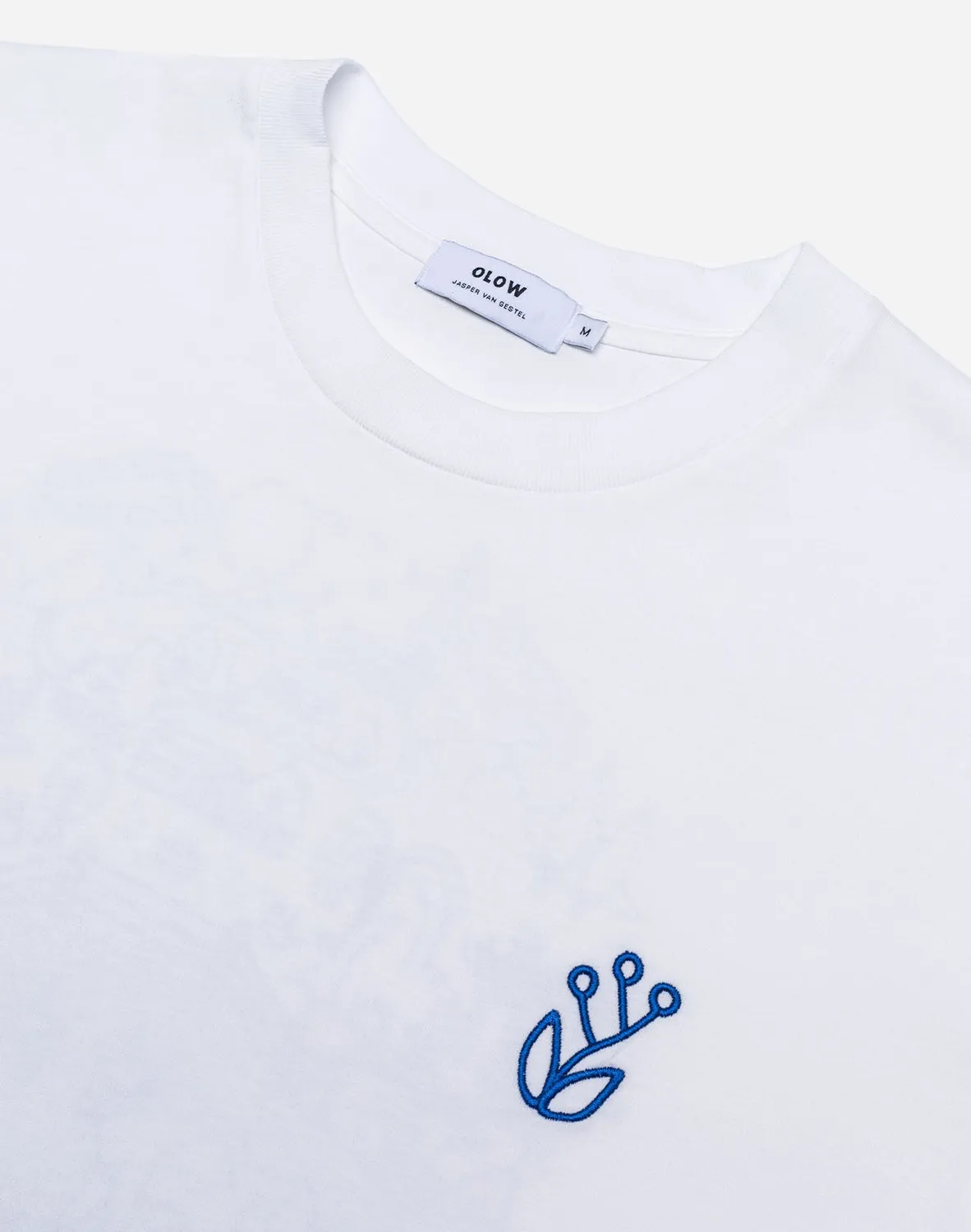 OLOW Campana t-shirt ample écru brodé