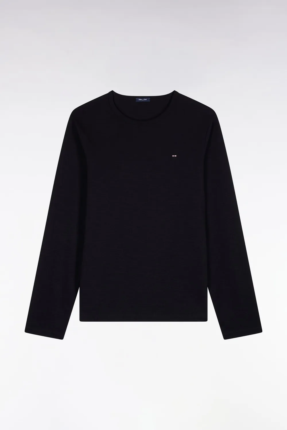 Eden Park t-shirt manches longues coton noir slim homme