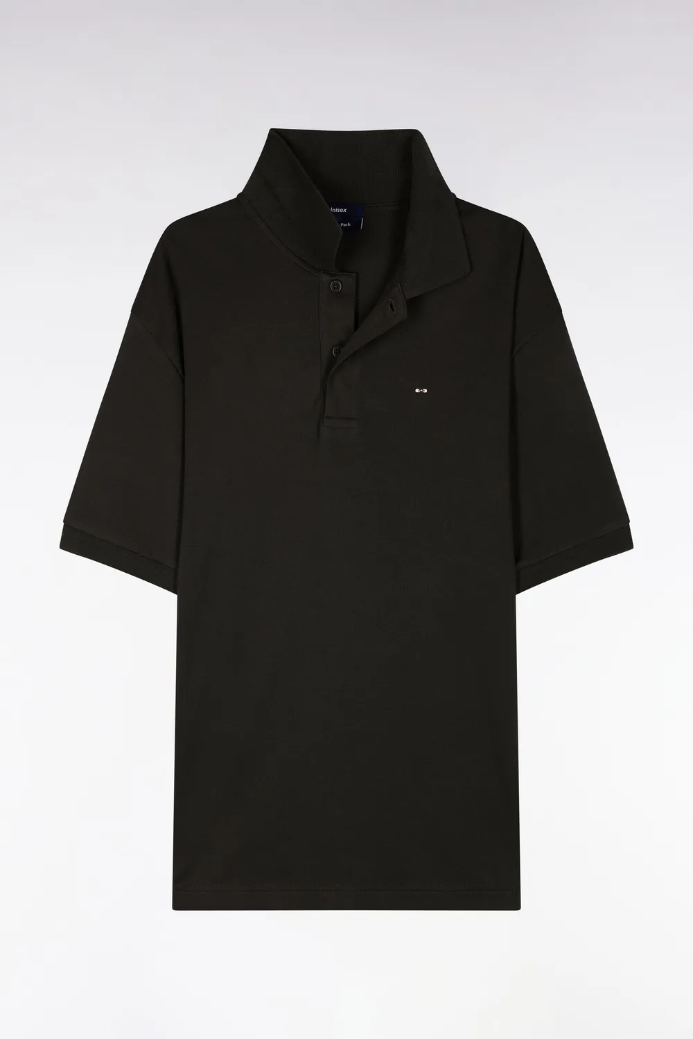 Eden Park Polo manches courtes interlock kaki unisexe