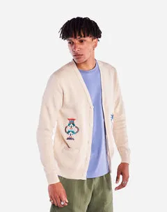 OLOW Cartago gilet écru coton bio brodé