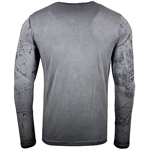 Subliminal Mode BX708 t-shirt homme col rond coton délavé