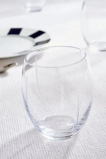 Eden Park lot 6 verres à eau verre transparent gravés