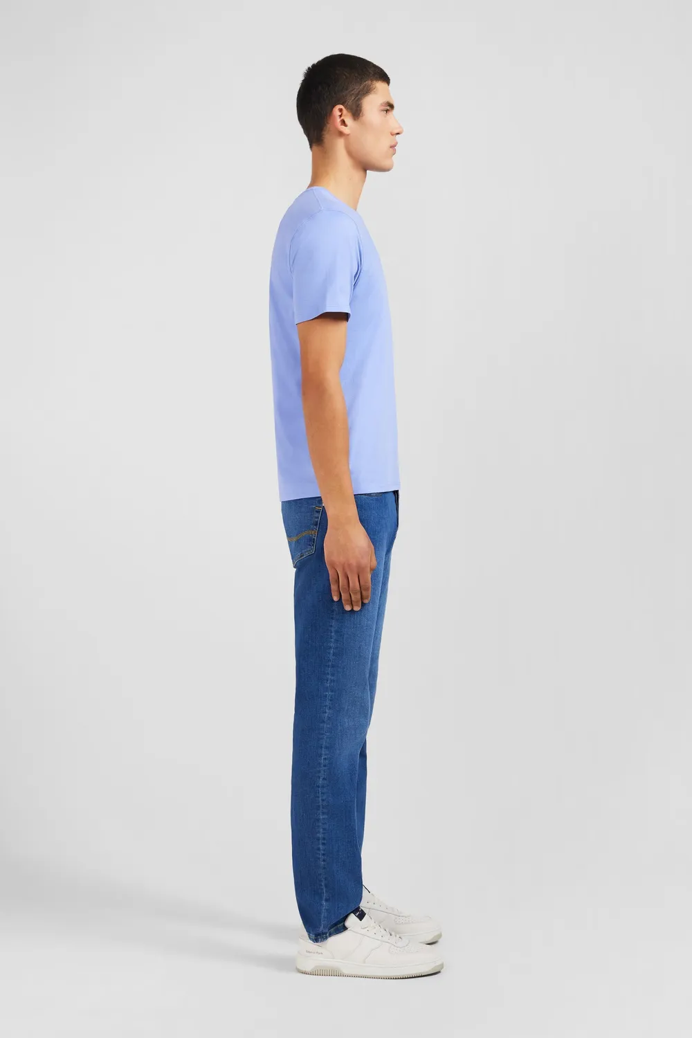 Eden Park PPKNITCE0007 t-shirt homme bleu coton pima