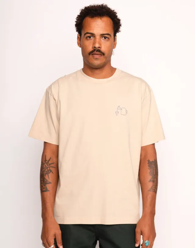 OLOW Feed My Garden t-shirt crème coton bio