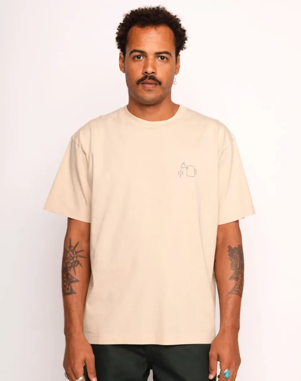 OLOW Feed My Garden t-shirt crème coton bio