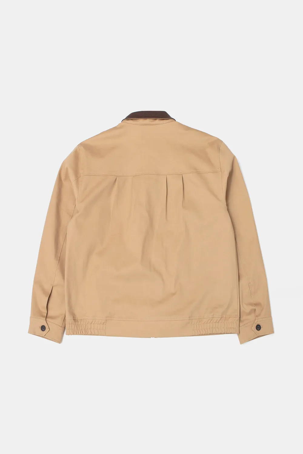 Edmmond Studios Woodsy veste Harrington beige col rib