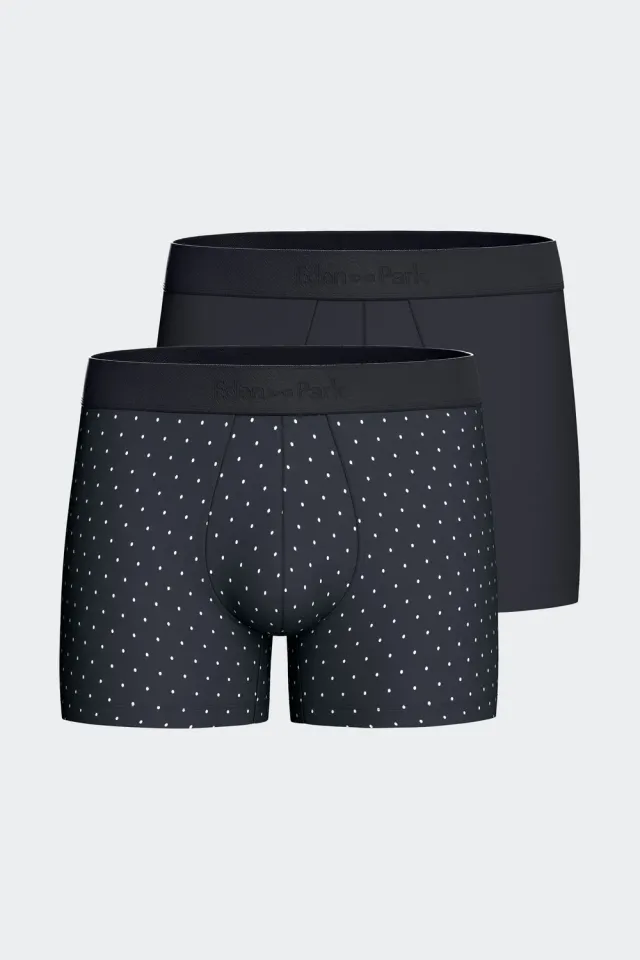 Eden Park lot 2 boxers coton stretch marine homme