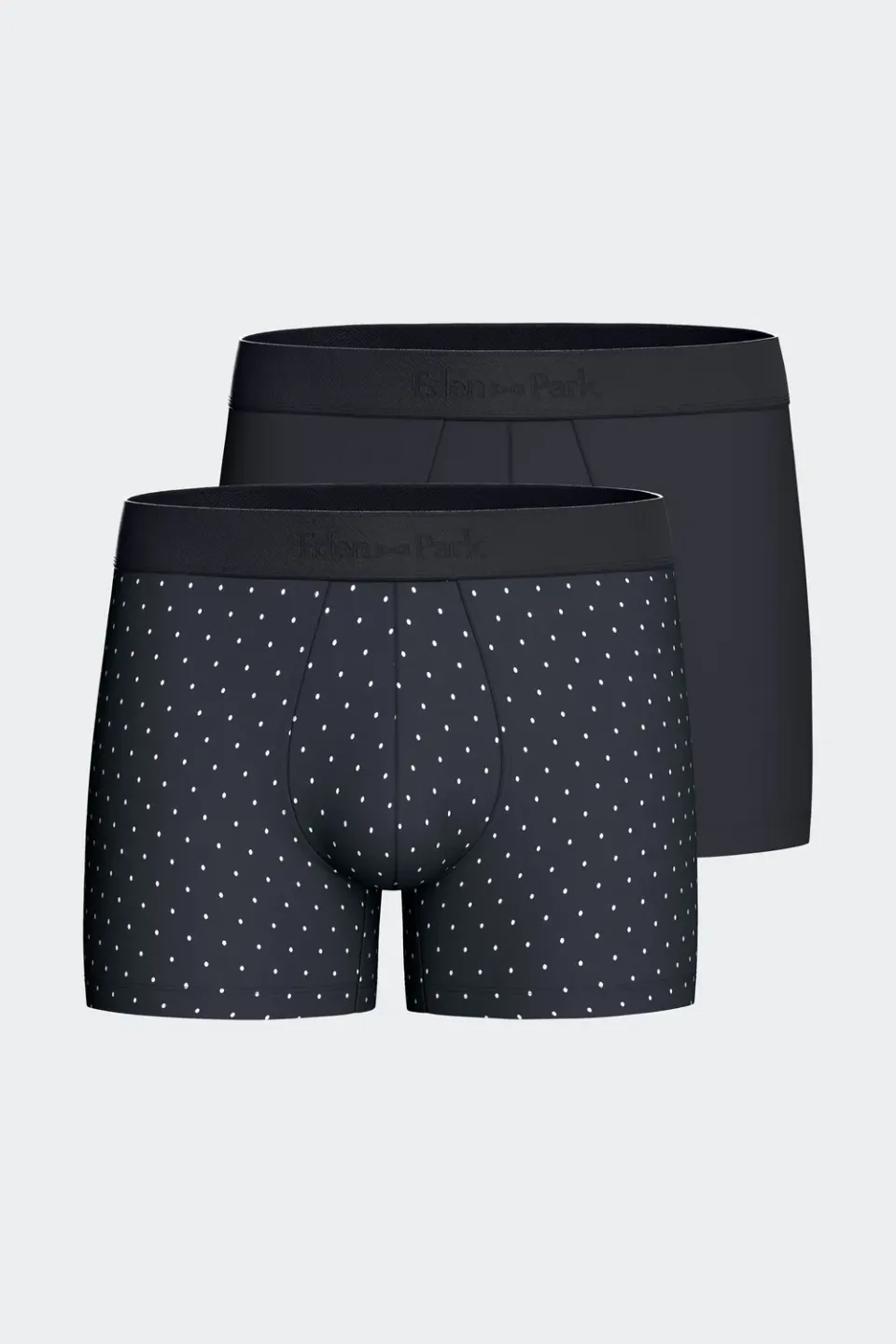 Eden Park lot 2 boxers coton stretch marine homme