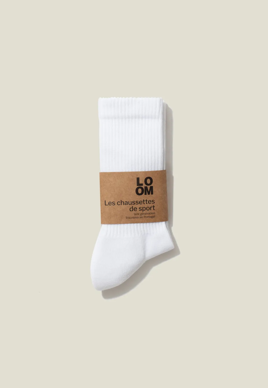 Loom chaussettes côtelées coton bio Noir 40-45