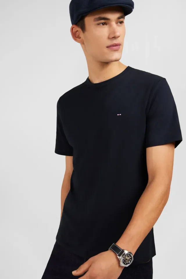 Eden Park t-shirt coton Pima noir col rond