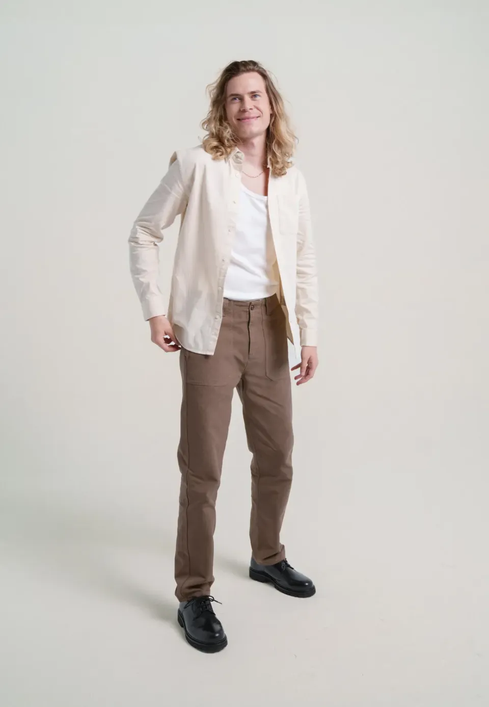 Loom le pantalon workwear pantalon canevas kaki