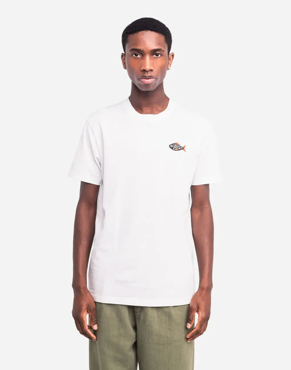 OLOW Together t-shirt écru poissons coton bio