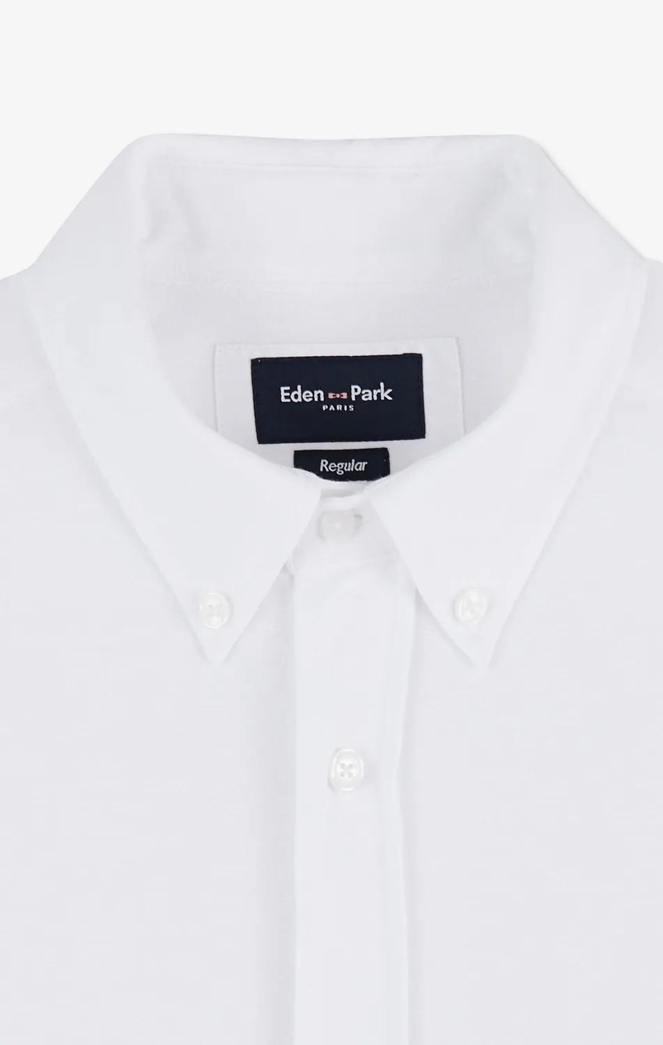 Eden Park chemise coton pinpoint blanc regular homme
