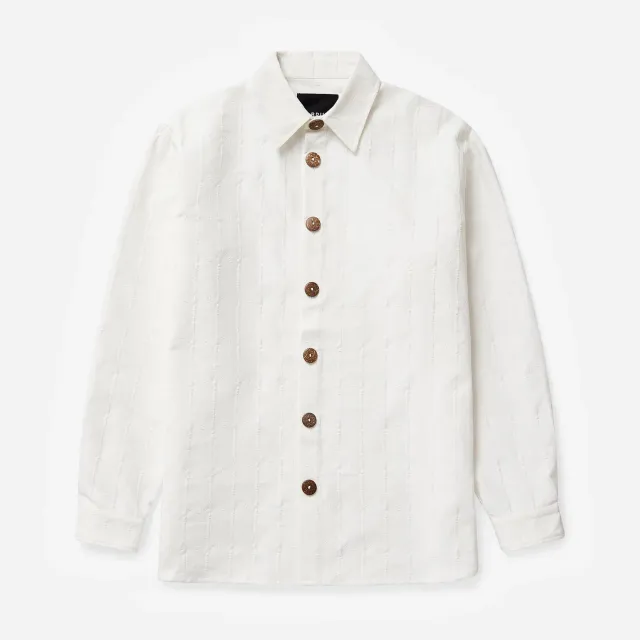 Labrum White Jacquard Monogram chemise homme blanche jacquard