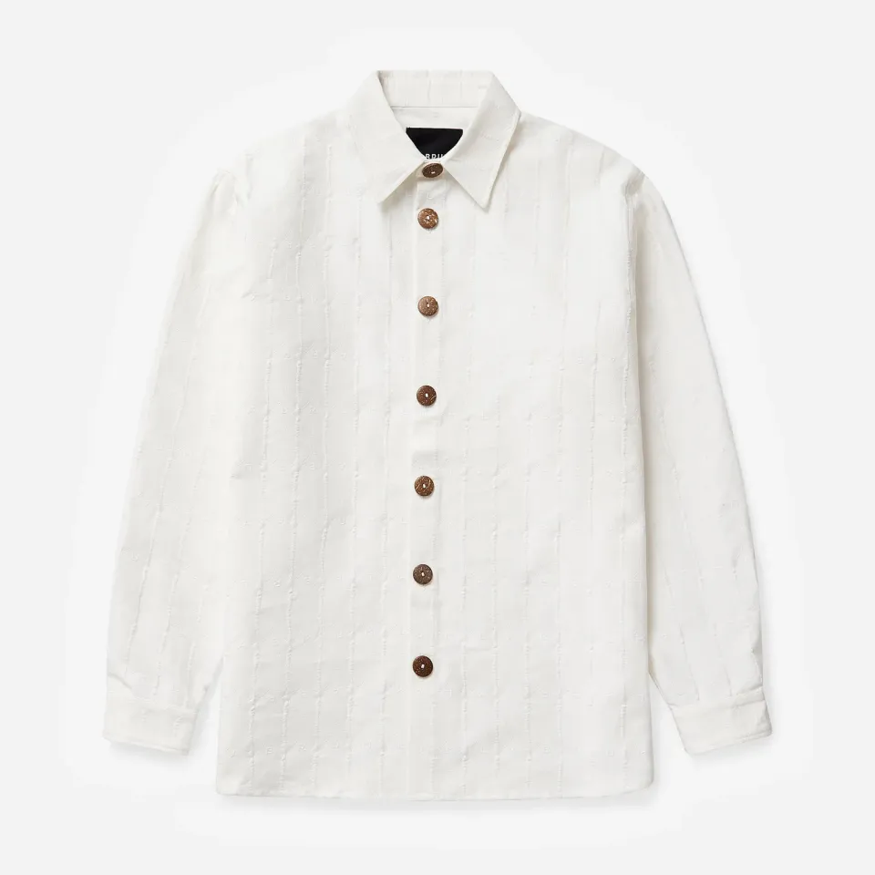 Labrum White Jacquard Monogram chemise homme blanche jacquard