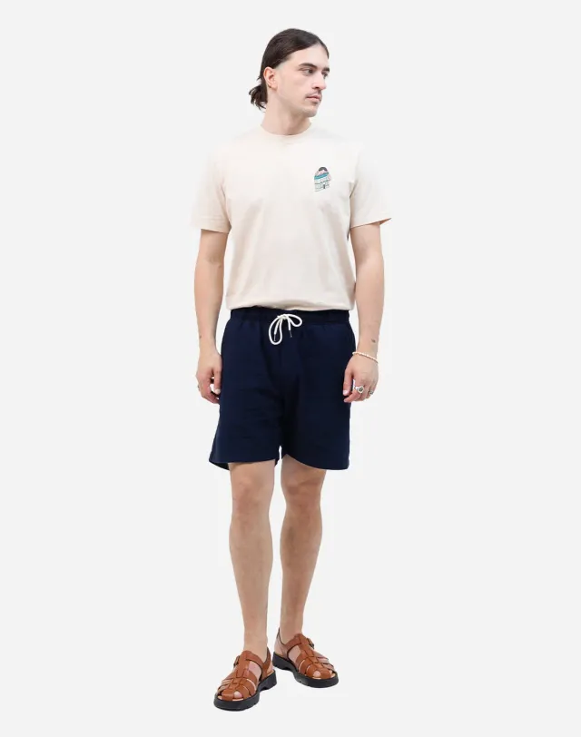 OLOW Gujo short bleu marine coton taille élastique