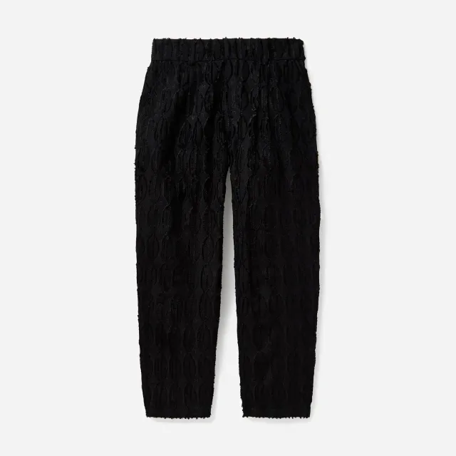 Labrum Black Frayed Monogram pantalon noir jacquard