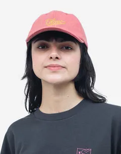 Olow Six Panel Signature casquette rose coton bio