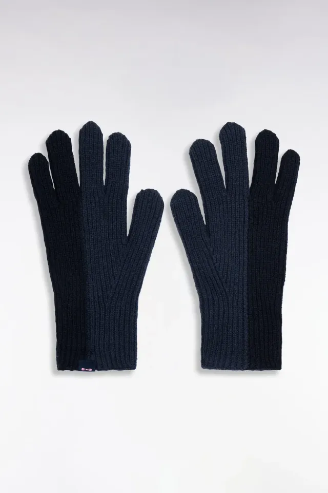 Eden Park H26ACTGA0004 gants marine laine brodée