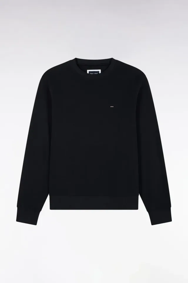 Eden Park sweatshirt col rond marine molleton coton regular