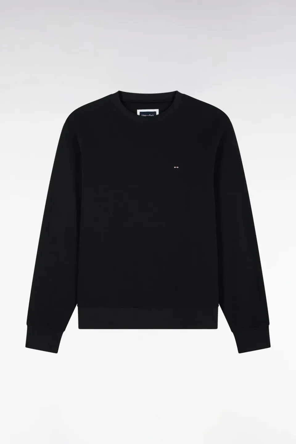 Eden Park sweatshirt col rond marine molleton coton regular