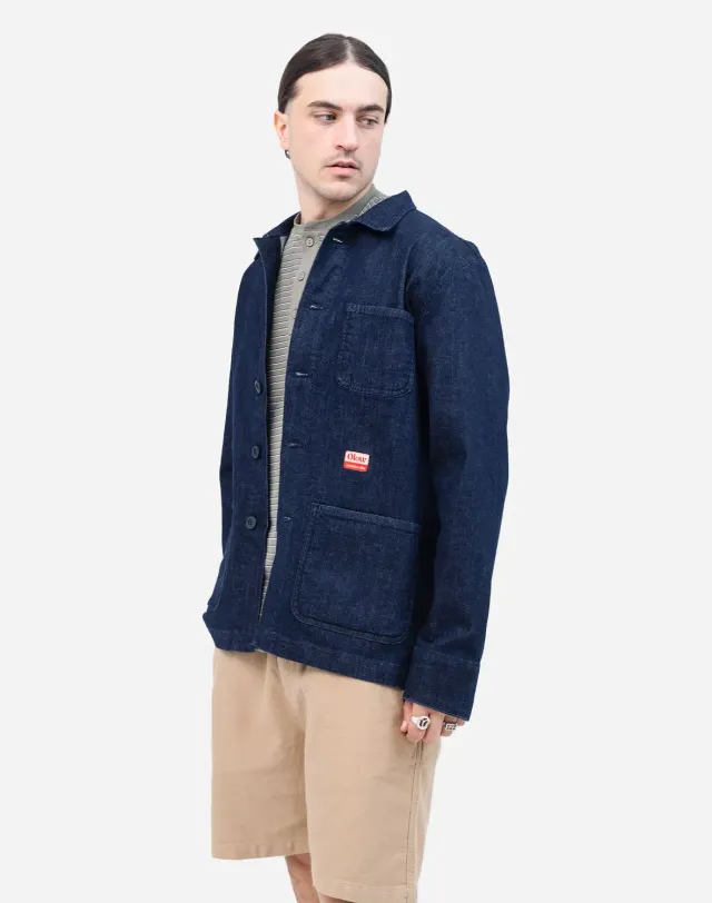 Olow Crafts veste denim bleu foncé