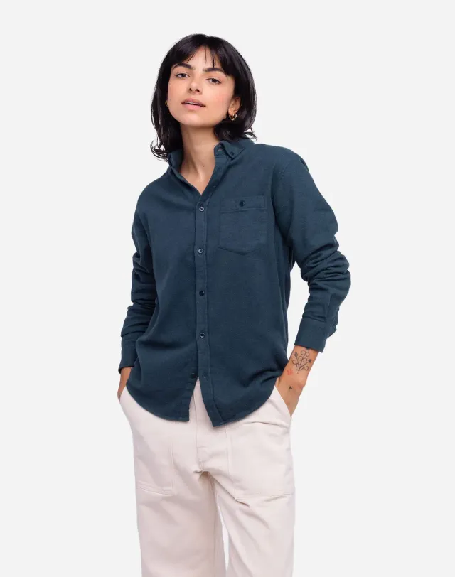 OLOW Classico Strato chemise vert-canard flanelle
