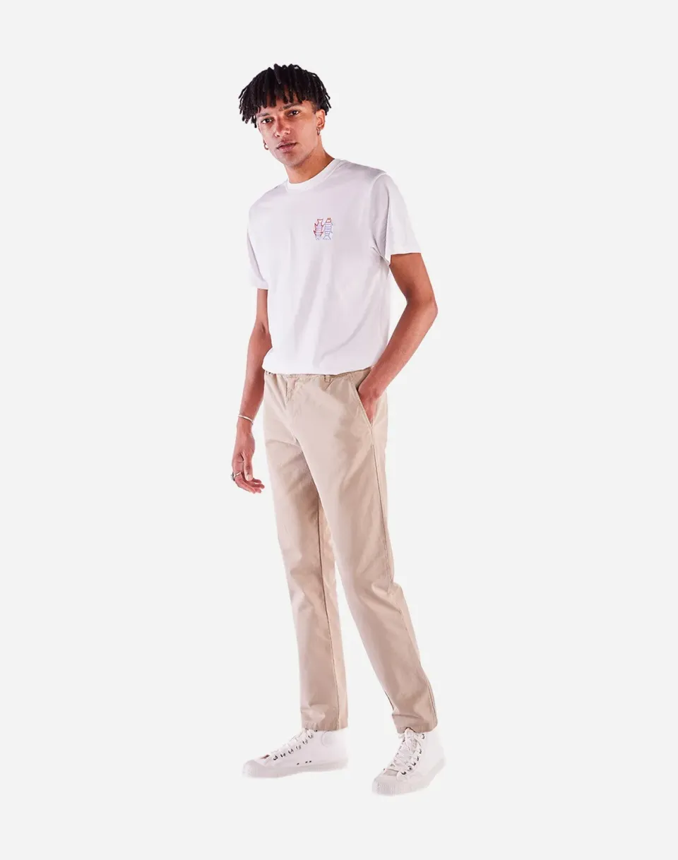 OLOW Chino pantalon beige coton bio léger