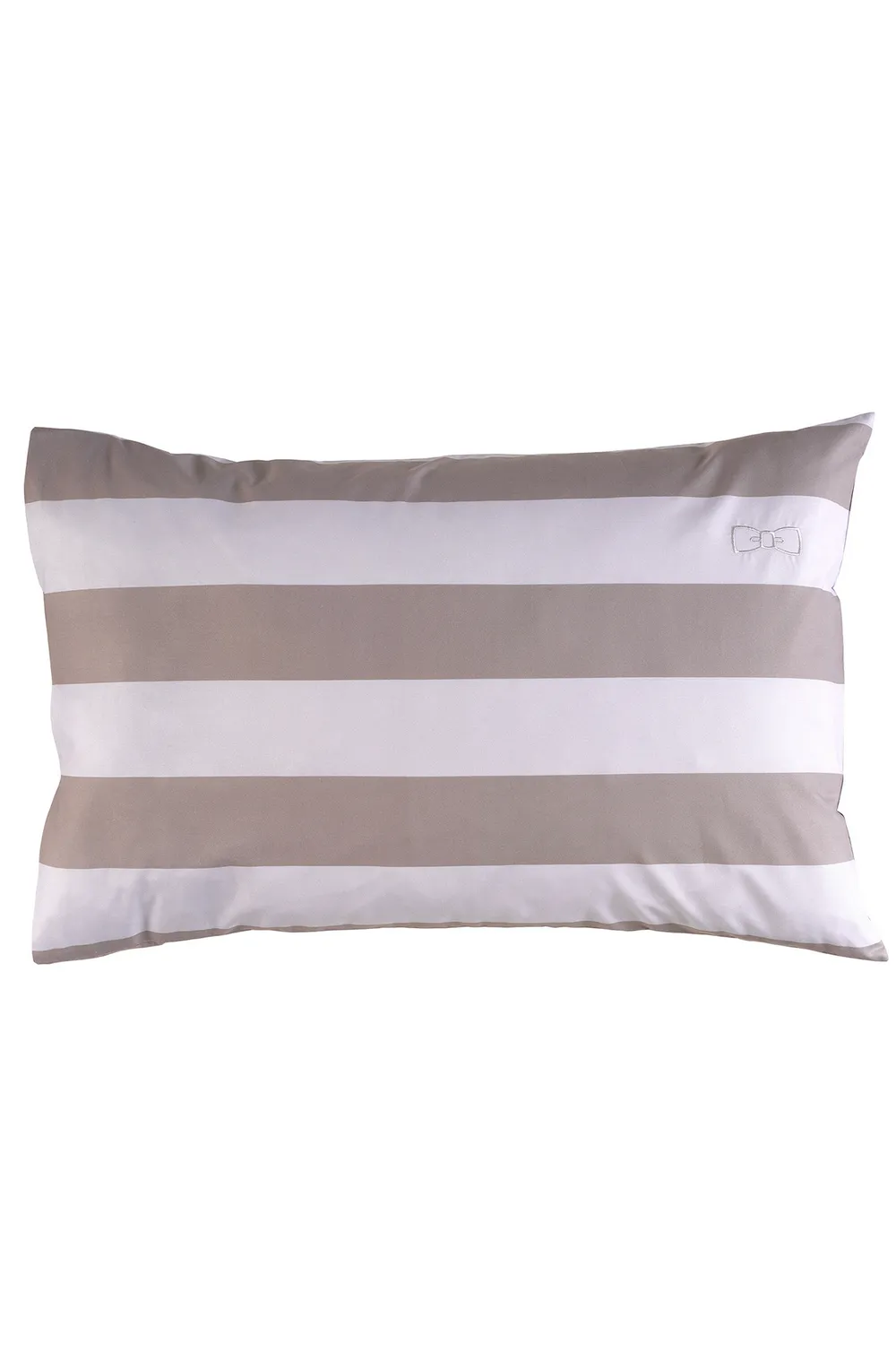 Eden Park 2 taies rectangulaires percale gris 75x50